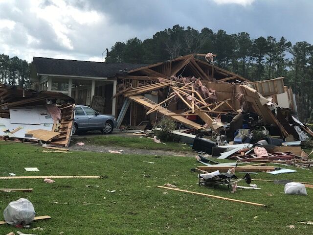 Tornado destroys Ginger Tyler's den